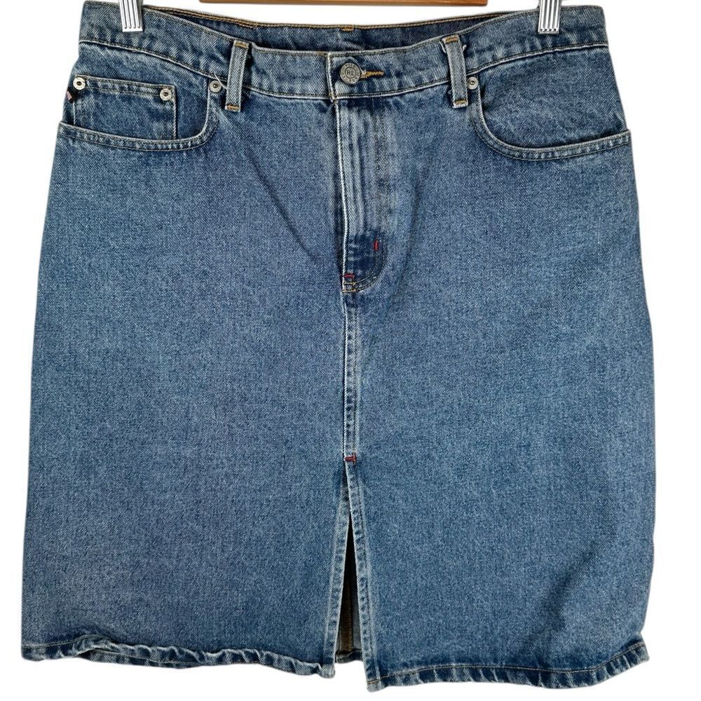 Polo by Ralph Lauren Classic Blue Denim Skirt